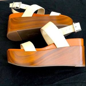 Jessica Simpson Crystil Women’s Retro Y2K‎ Chunky Platform Sandals size 5.5 / 36